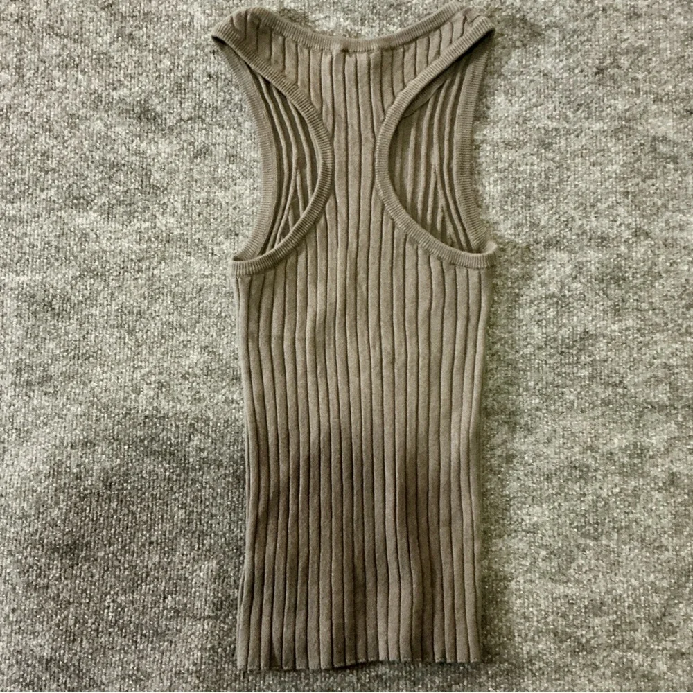 Splendid Olive Ribbed Tank Top - Picture 8 of 12